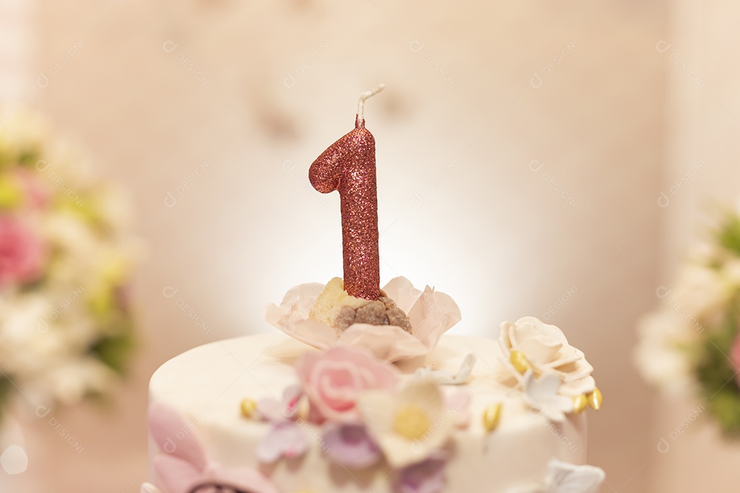 Mesa de aniversario de criança de 1 ano