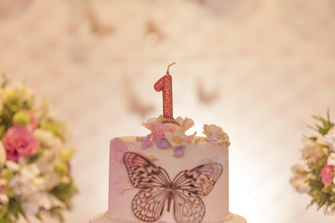 Mesa de aniversario de criança de 1 ano