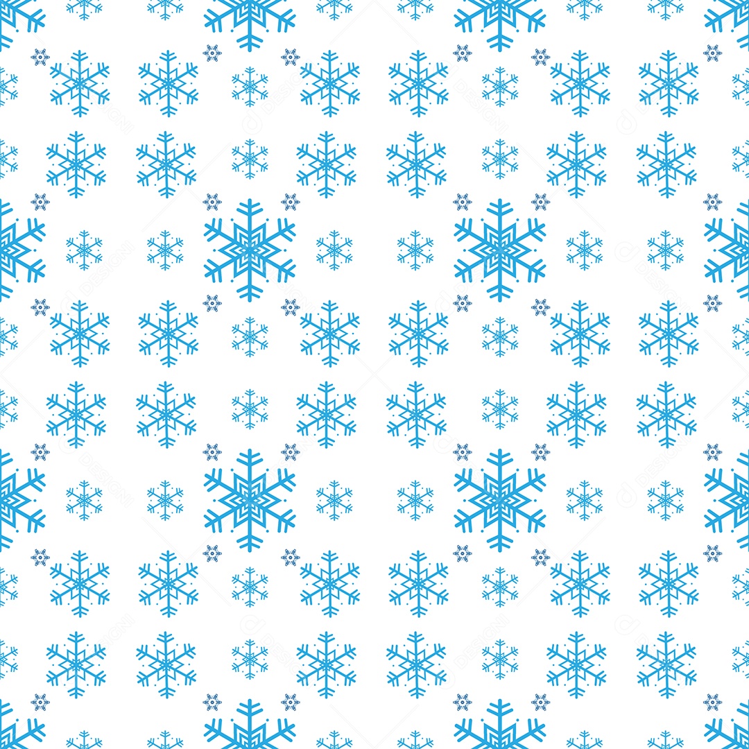 Padrão sem emenda de floco de neve em fundo branco. Semelhança de plantas.