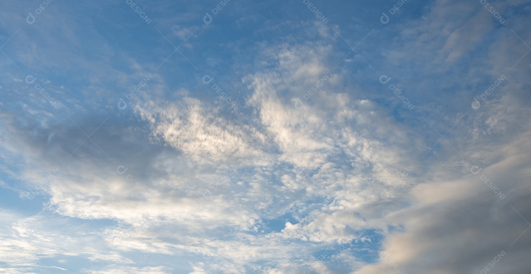 Sky and clouds at sunset. They are beautiful red and orange colors of sunrise or sunset.