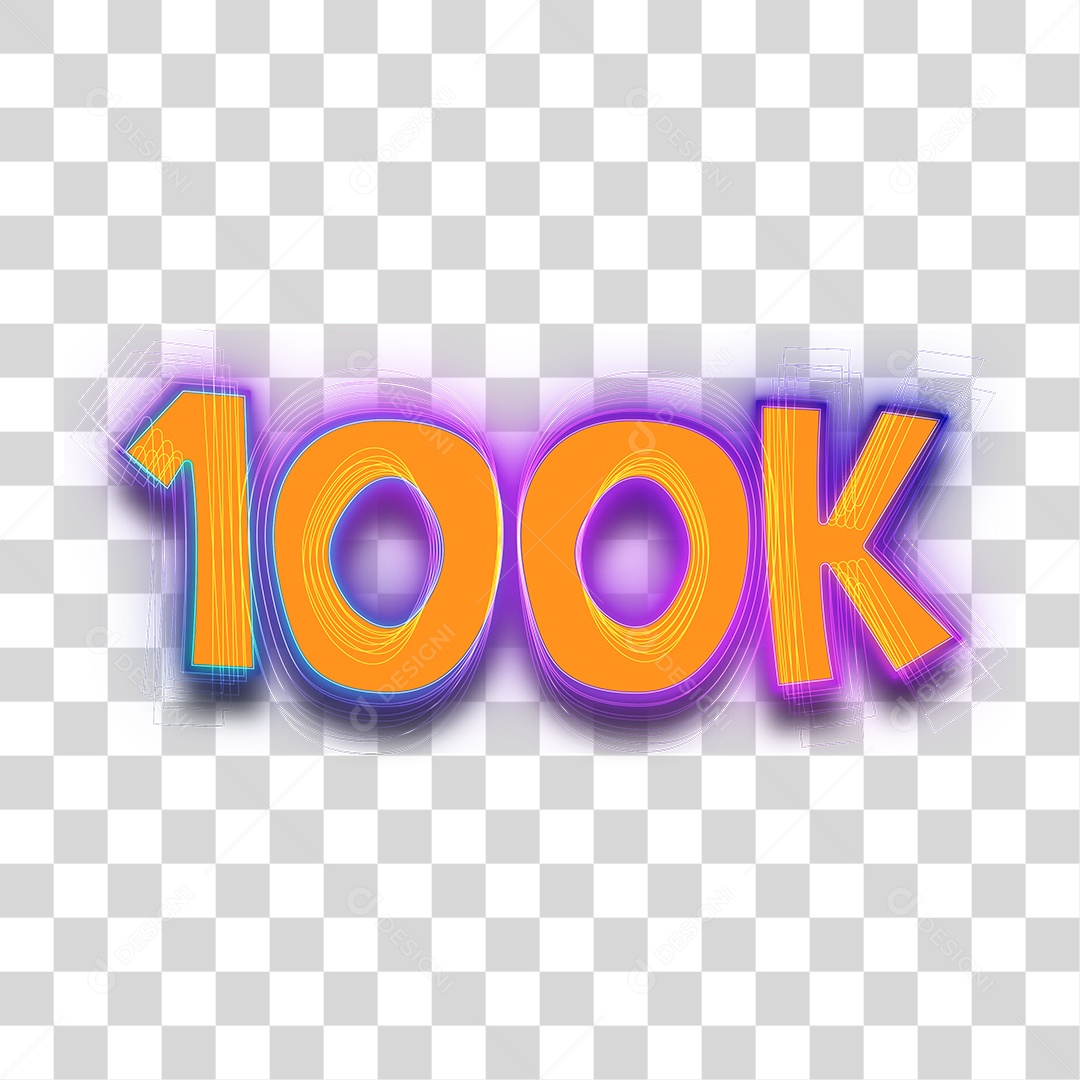Número 3D Para Composição 1000K PNG Transparente