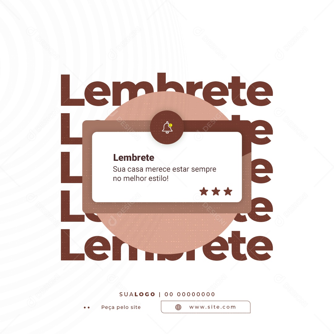 Lembrete Loja de Móveis Social Media PSD Editável