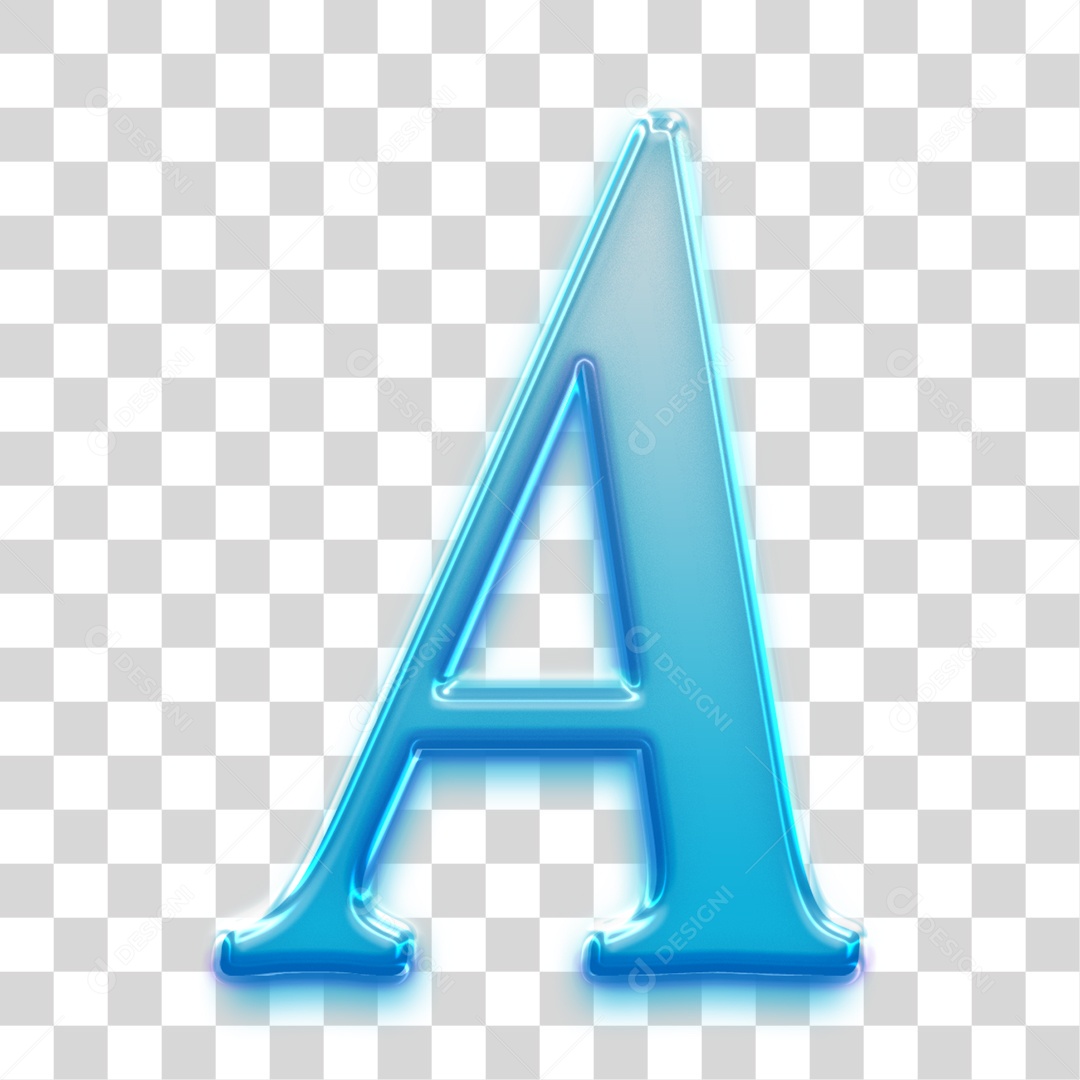Letra 3D Para Composição A PNG Transparente