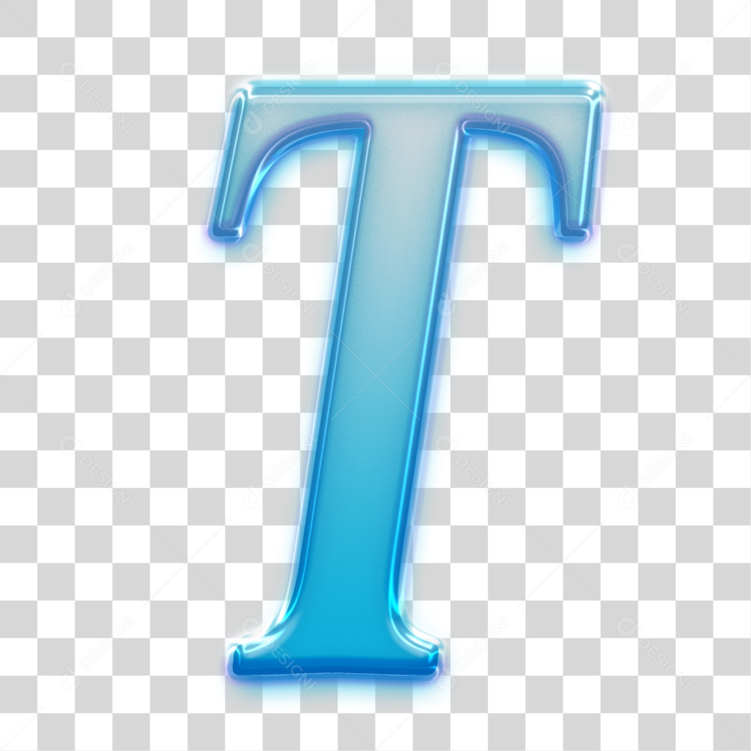 Letra 3D Para Composição T PNG Transparente