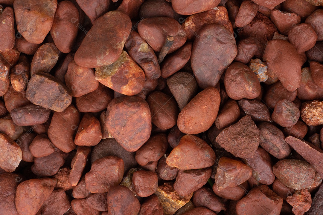 textura de várias rochas marrons