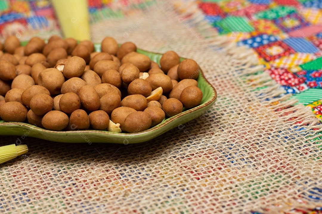 Vários doces da Festa Junina Brasileira