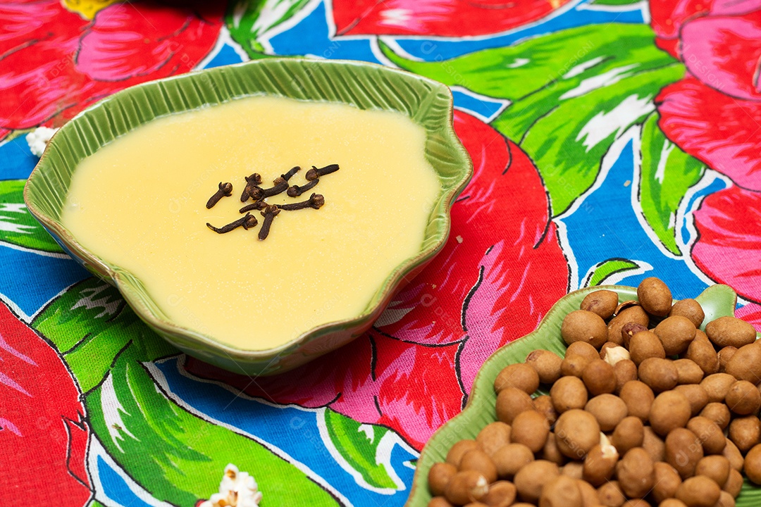 Vários doces da Festa Junina Brasileira