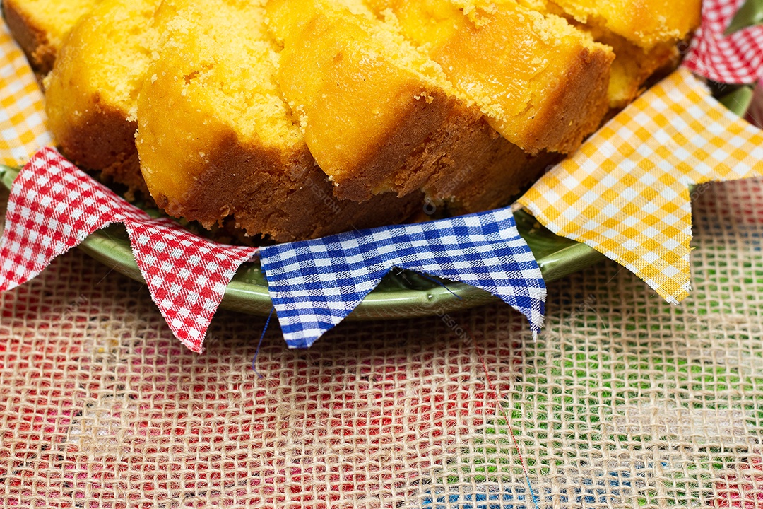 Típico doce de festa junina brasileira