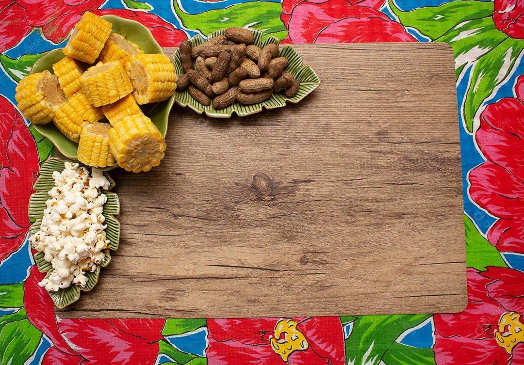 vários doces da Festa Junina Brasileira