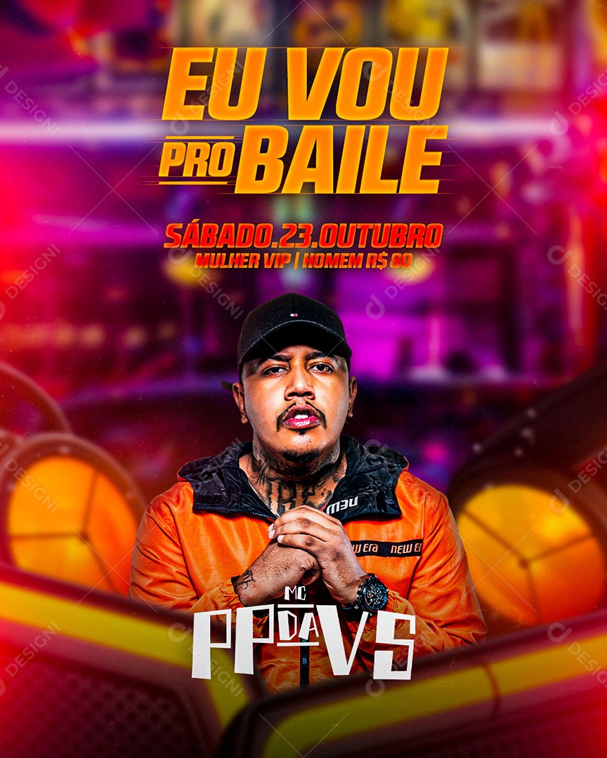 Flyer Show Baile MC PP da VS Social Media PSD Editável