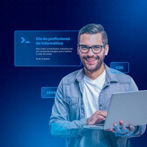 Social Media Dia do Profissional de Informática 19 de Outubro PSD Editável