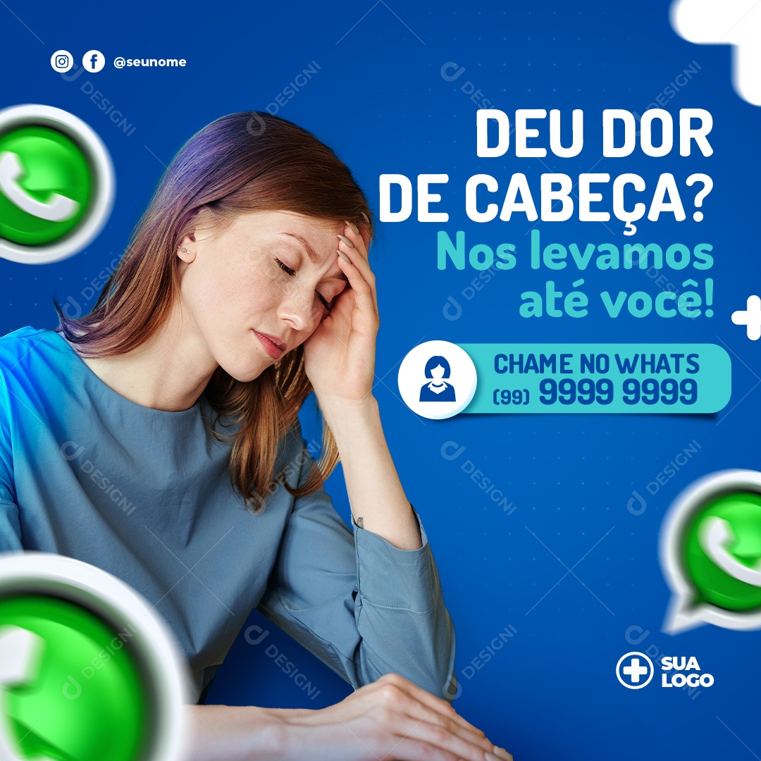 Gave Head Color We Take Yours to You Social Media Editable PSD