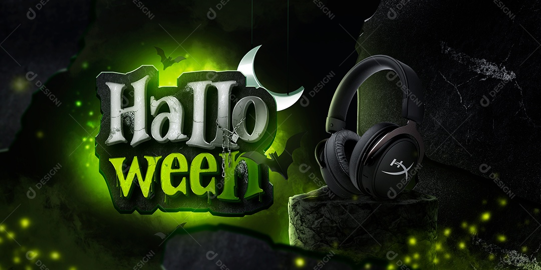 Halloween Promoções Em Periféricos Gamer Social Media PSD Editável