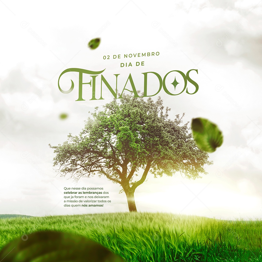 Post Feed Data Comemorativa Dia dos Finados Social Media PSD