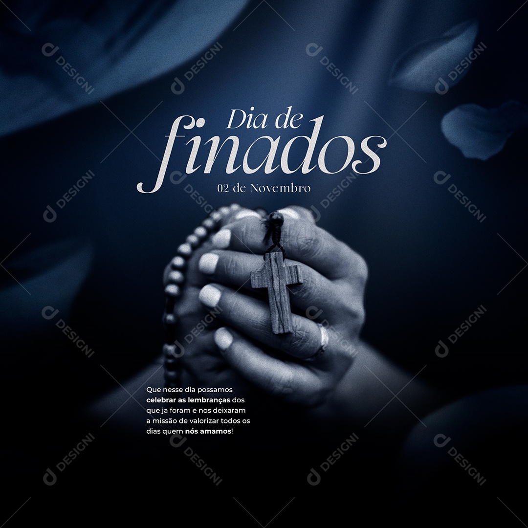 Post Feed Data Comemorativa Dia dos Finados Social Media PSD