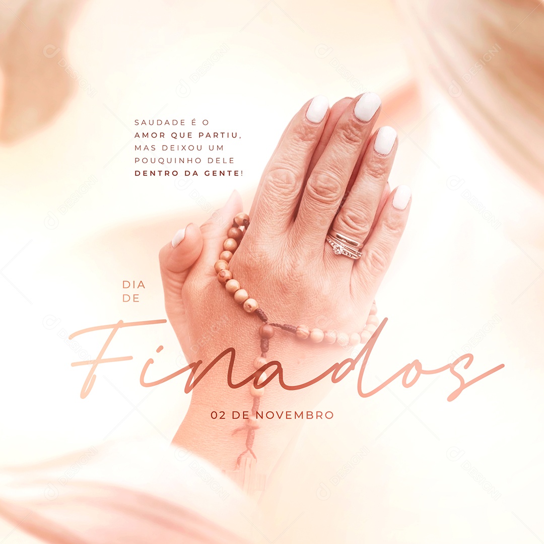 Post Feed Data Comemorativa Dia dos Finados Social Media PSD