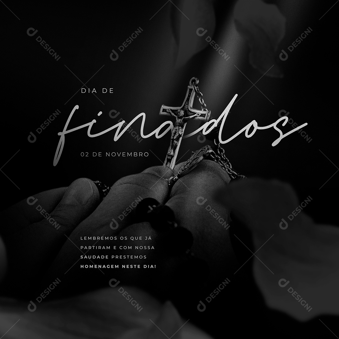 Post Feed Data Comemorativa Dia dos Finados Social Media PSD