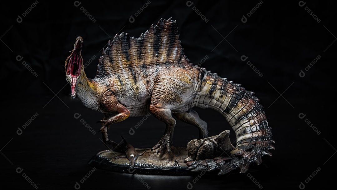 Dinossauro, espinossauro no escuro