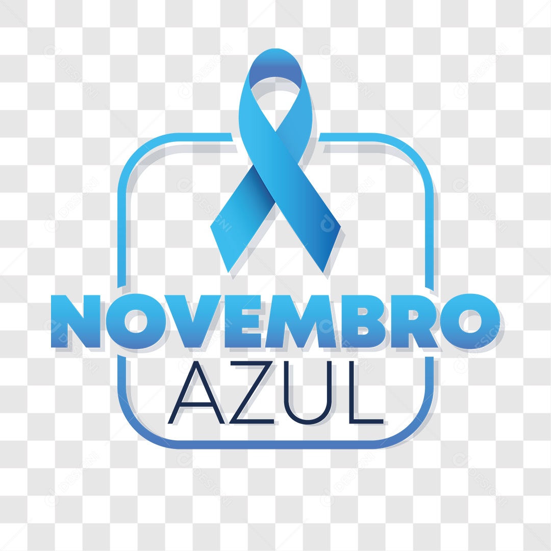 Lettering Novembro Azul EPS + PNG