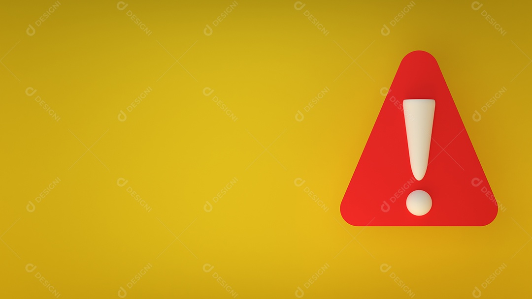 Ponto de exclamação tenha cuidado cuidado aviso cante para atenção sinal de trânsito