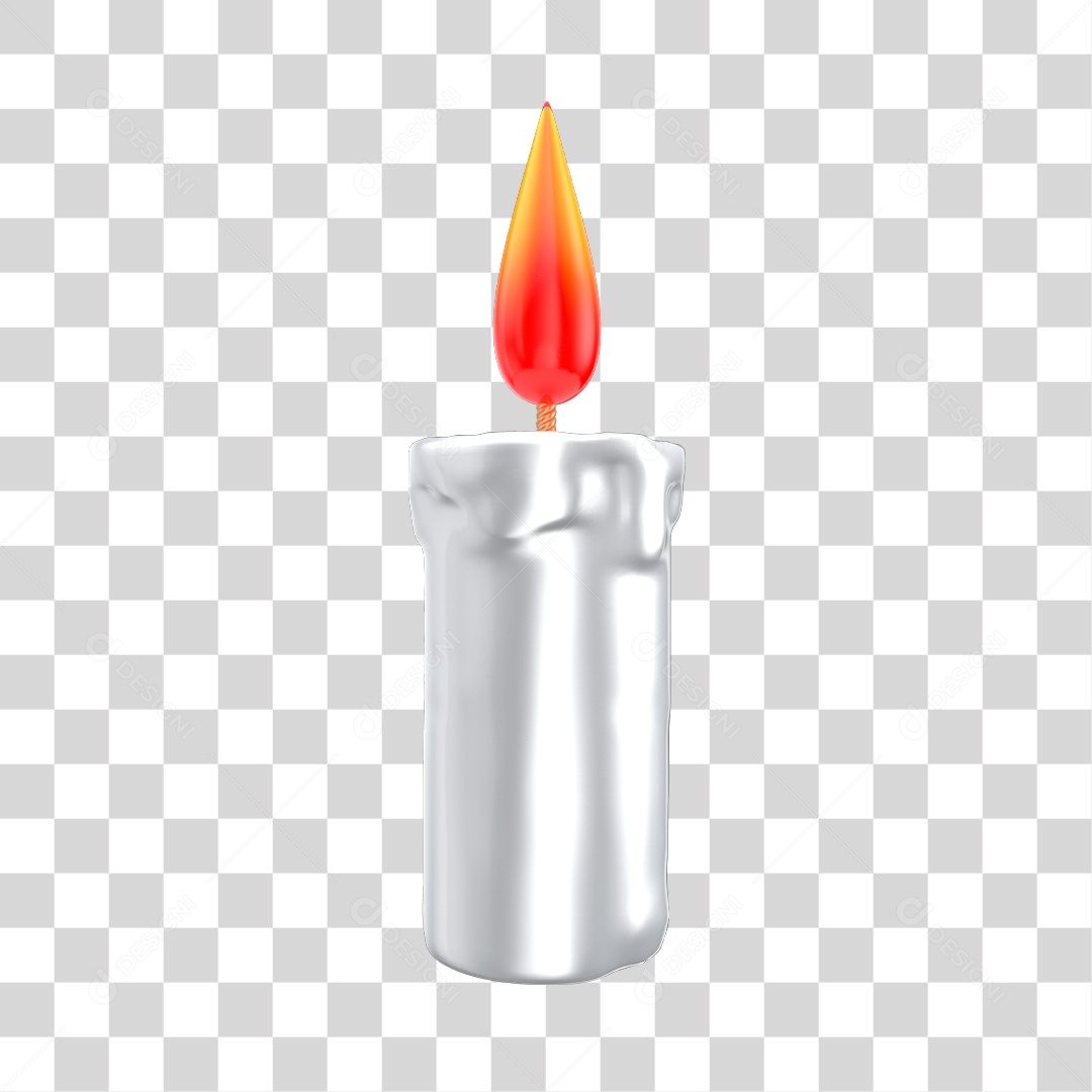Vela de Cera Elemento de Halloween 3D PNG