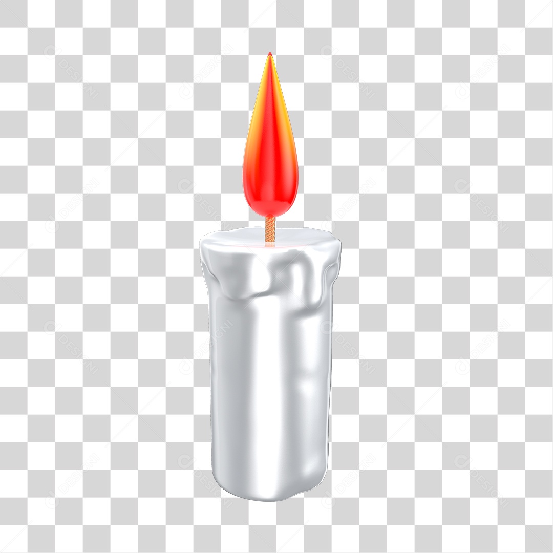 Vela de Cera Elemento de Halloween 3D PNG