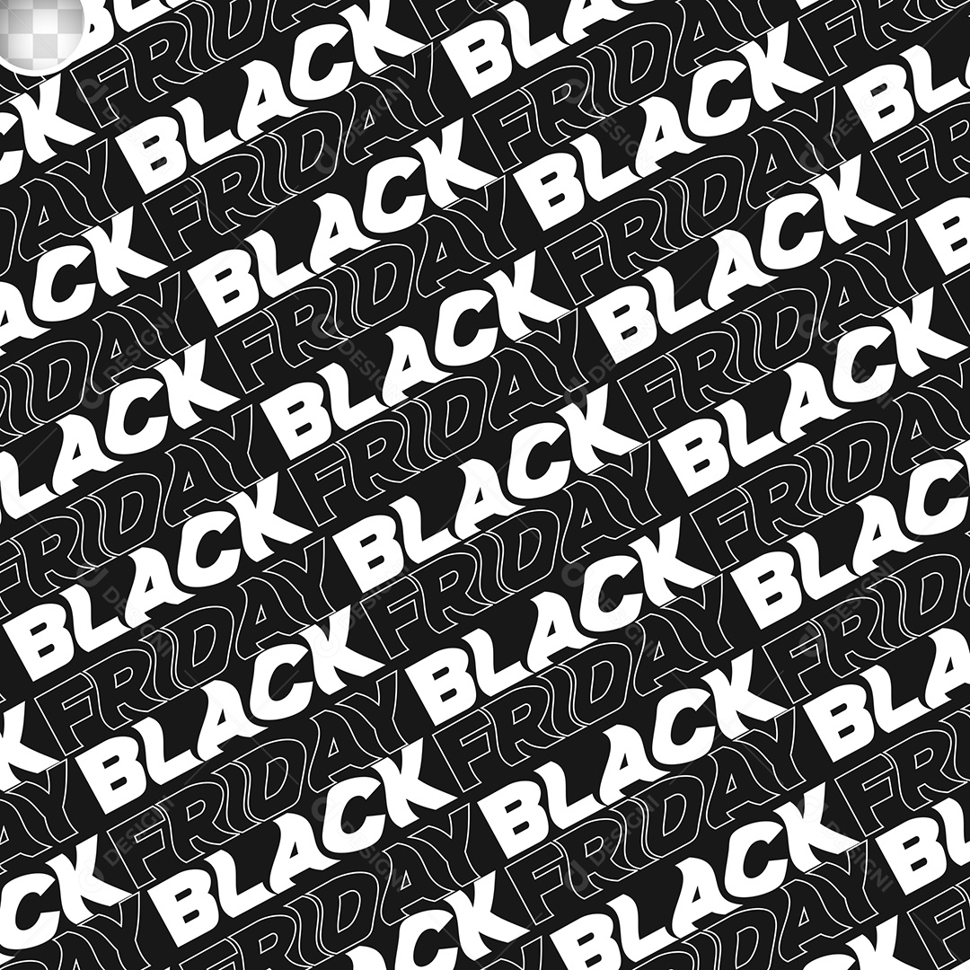 Background Texto Black Friday Preto E Branco PSD Editável