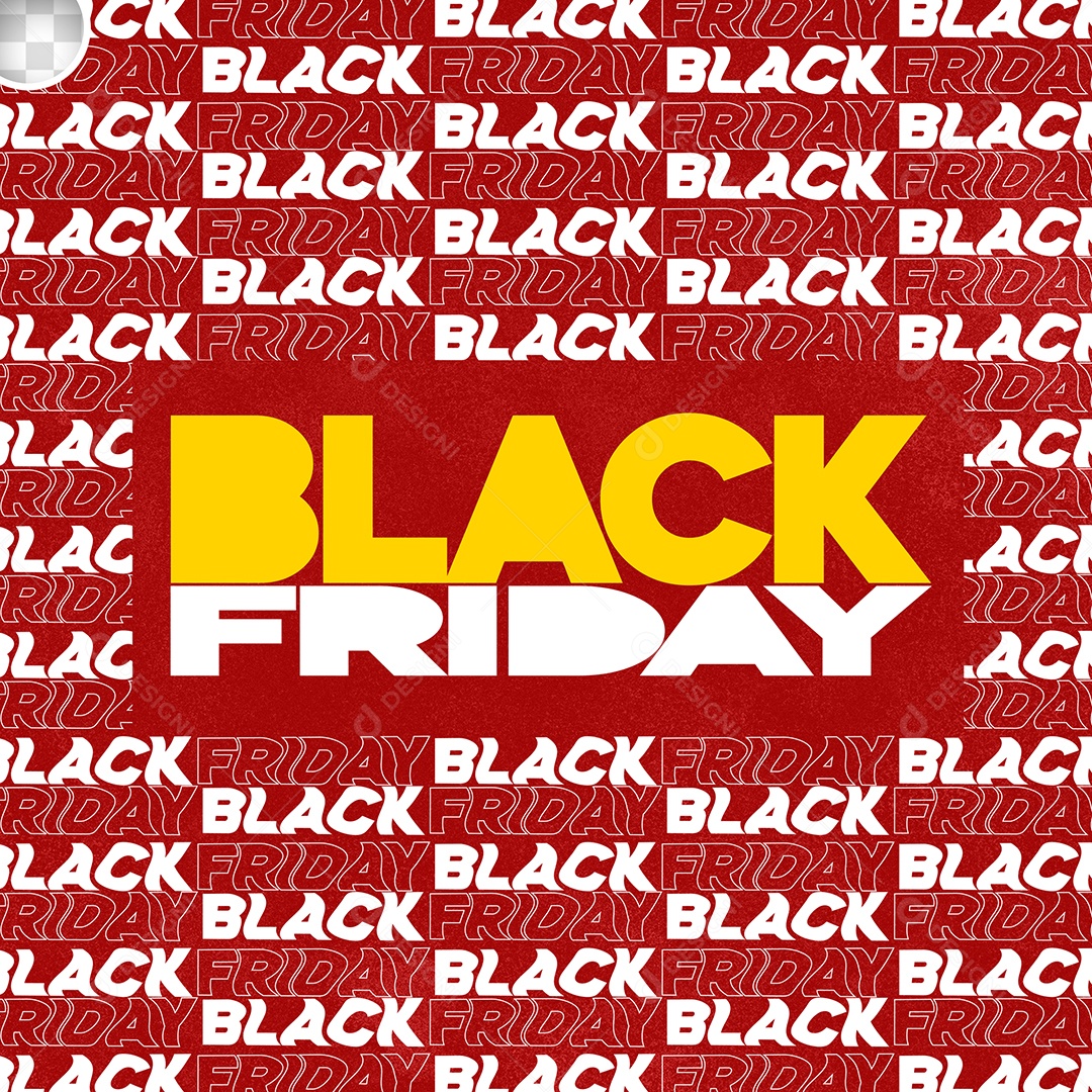 Background Texto Black Friday Vermelho E Branco PSD Editável