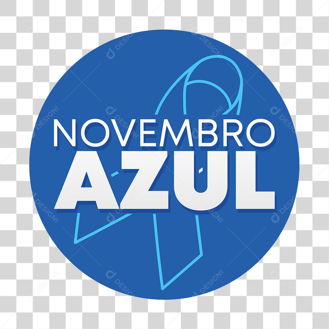 Lettering Novembro Azul EPS + PNG