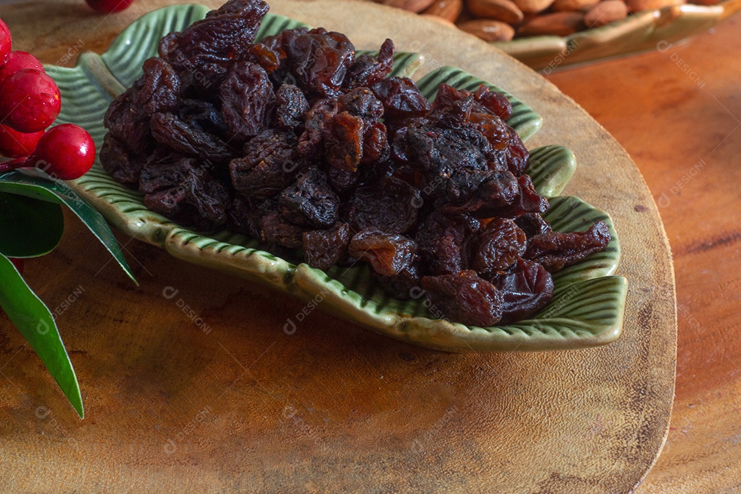 tigela cheia de passas - tempo de Natal