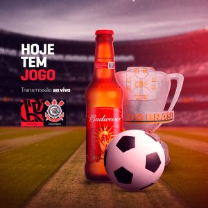 Hoje tem Jogo Flamengo Vs Corinthians Final da Copa do Brasil Social Media PSD Editável
