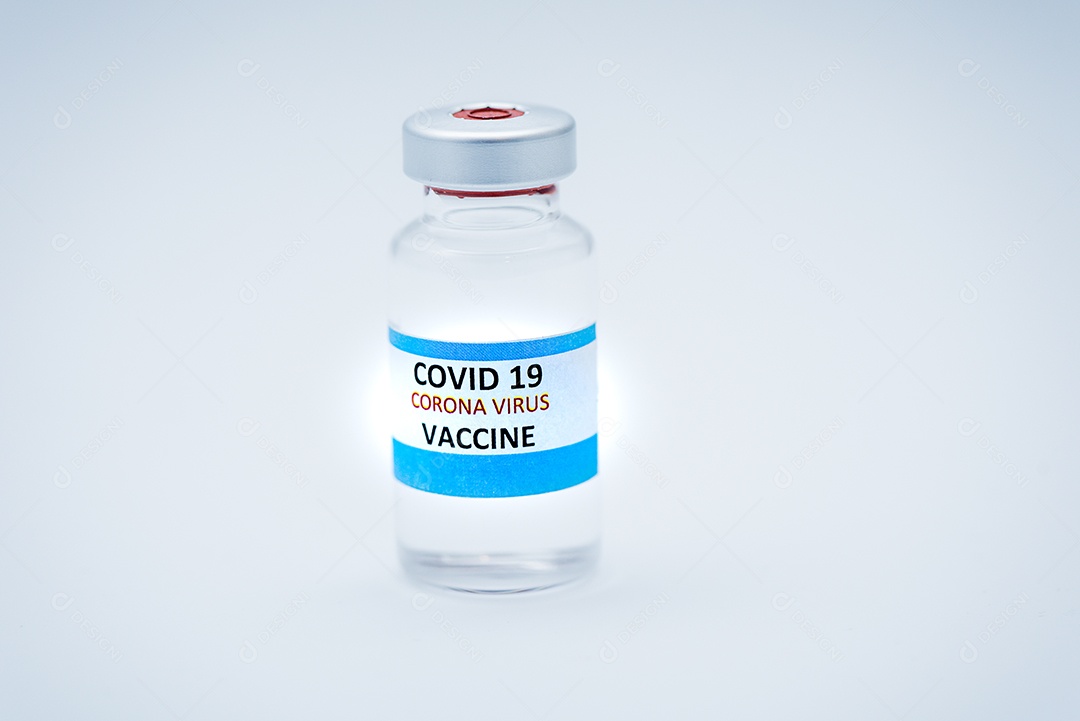 Vacina e seringa covid-19 para coronavírus