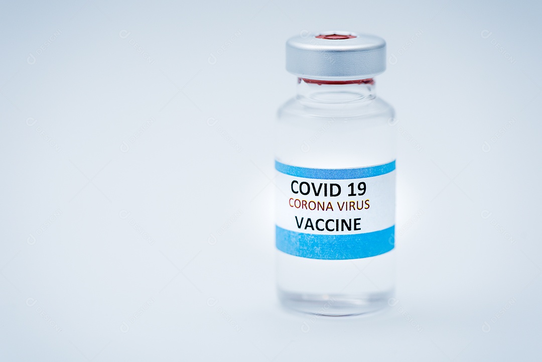 Vacina e seringa covid-19 para coronavírus