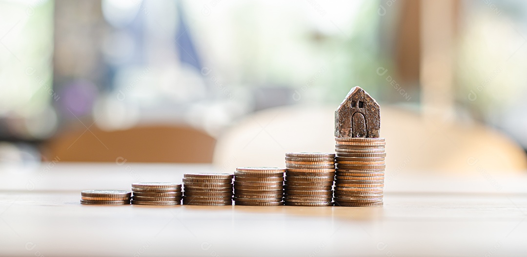 Modelo de homem colocado na moeda