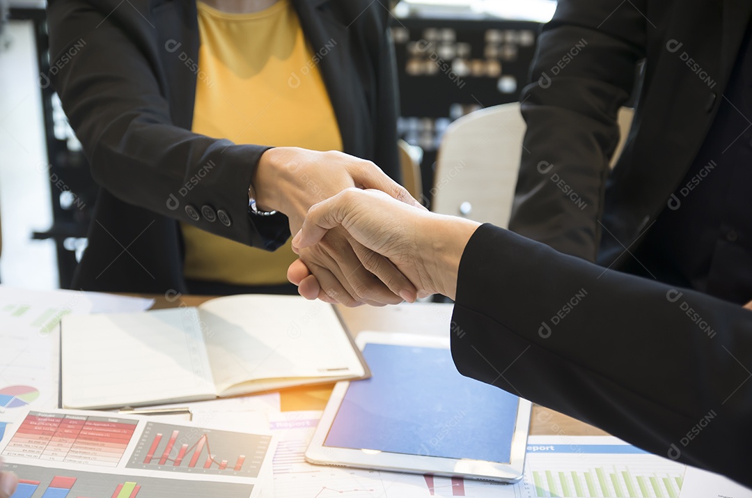 Conceito de acordo de parceria comercial