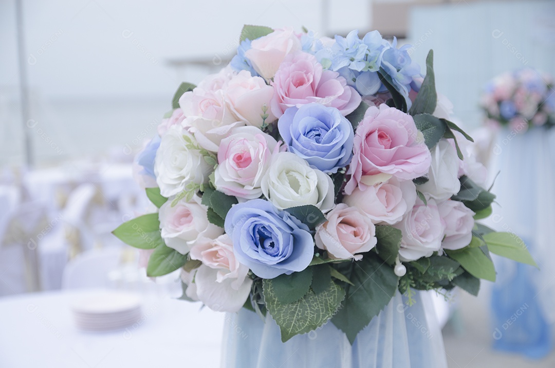 Buquê de rosas no casamento