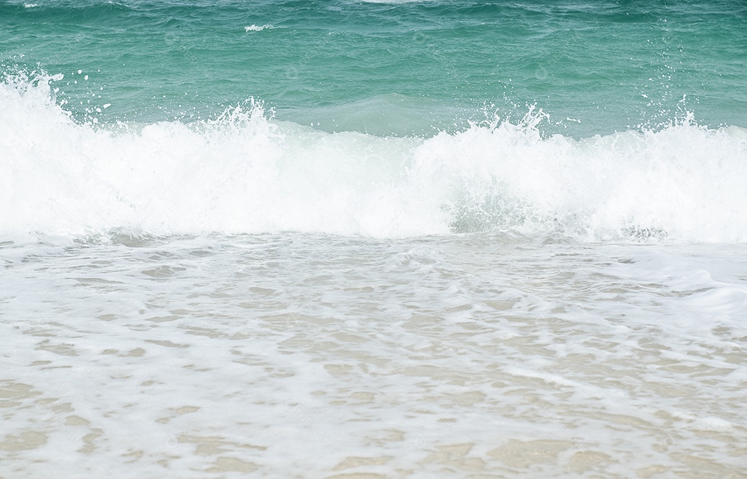 Sea surface and white waves