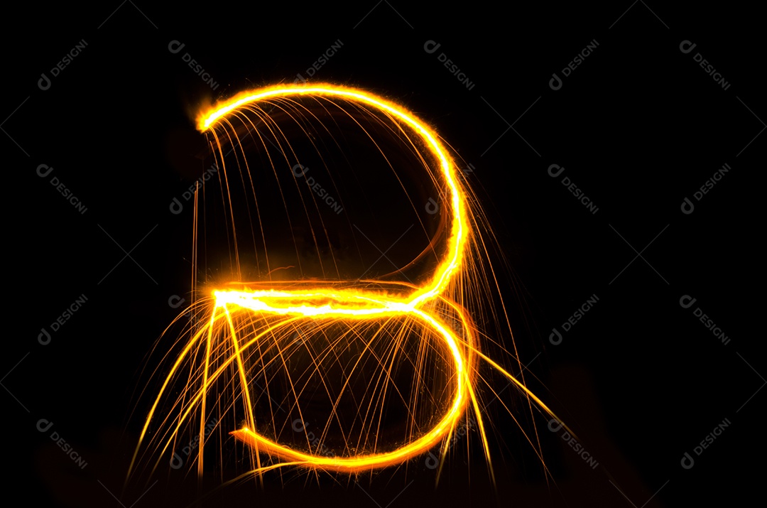 pintura clara número três no fundo traseiro, desfoque