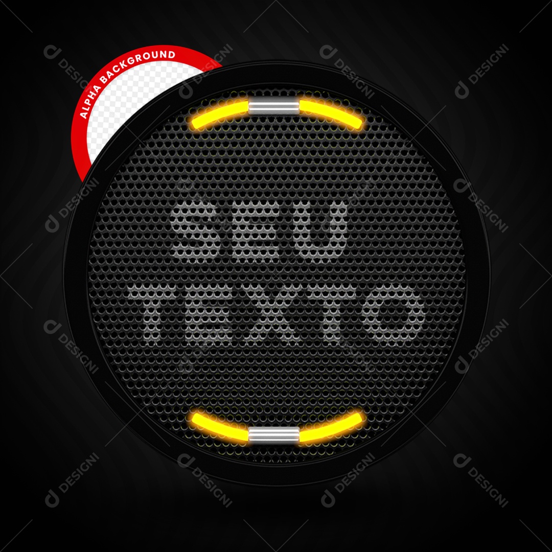 Selo 3D Para Composição Para Textos PSD