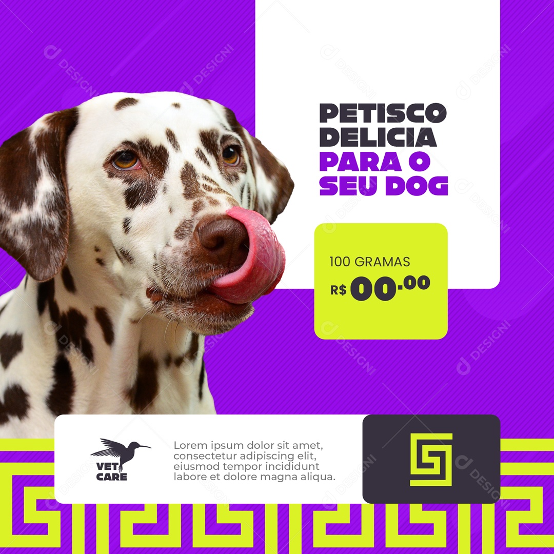 Clínica Veterinária e Pet Shop Social Media PSD Editável