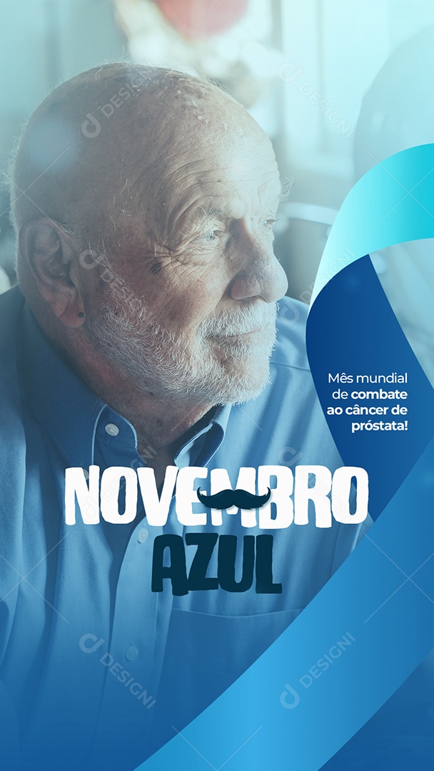 Novembro Azul Data Comemorativa Mês Prevenção Ao Câncer De Próstata Social Media PSD Editável