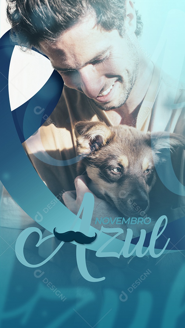 Novembro Azul Data Comemorativa Mês Prevenção Ao Câncer De Próstata Social Media PSD Editável