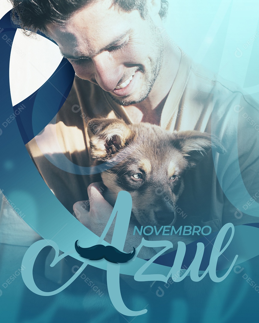 Novembro Azul Data Comemorativa Mês Prevenção Ao Câncer De Próstata Social Media PSD Editável