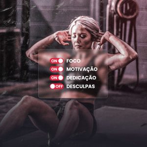 Frase Motivacional Foco Motivação e Dedicação Social Media PSD Editável
