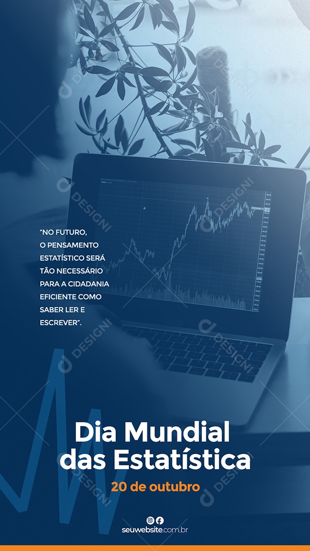 Dia Mundial Das Estatísticas 20 De Outubro Social Media PSD Editável