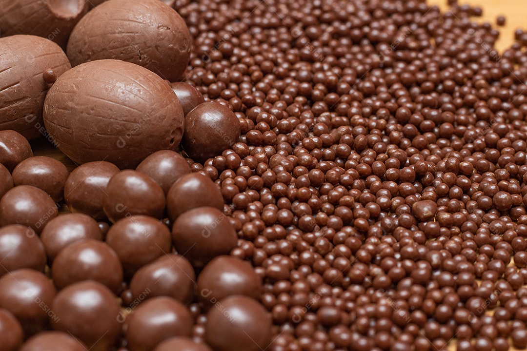 Diferentes tipos de bolas de chocolate