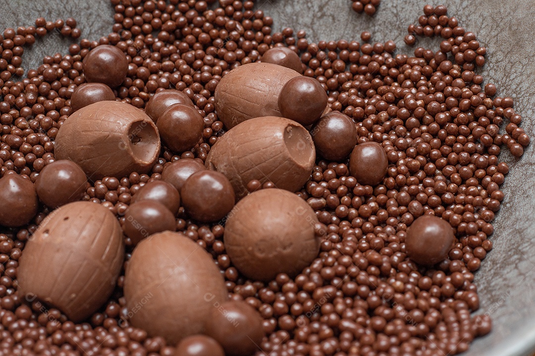 Diferentes tipos de bolas de chocolate