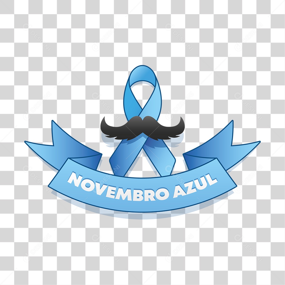 Lettering Novembro Azul EPS + PNG