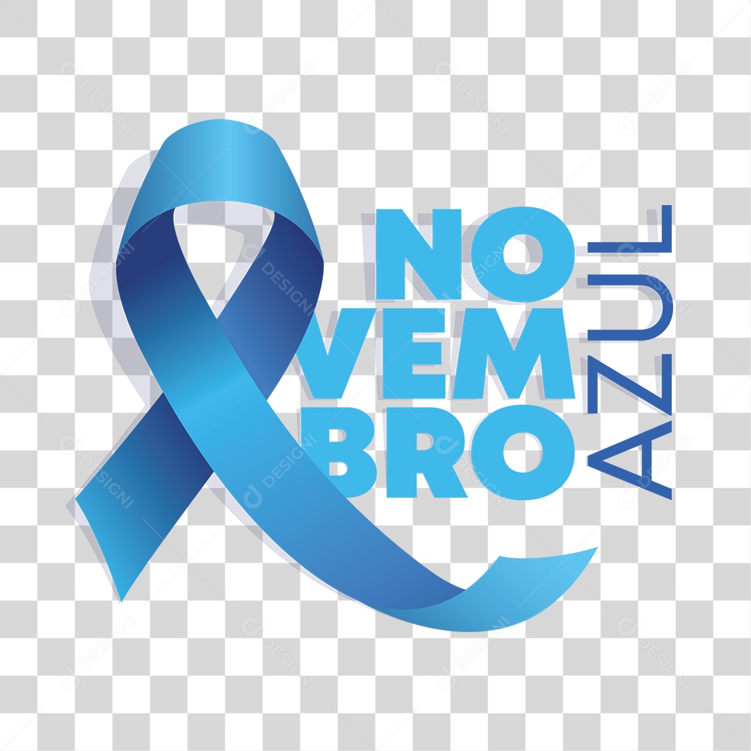 Lettering Novembro Azul EPS + PNG