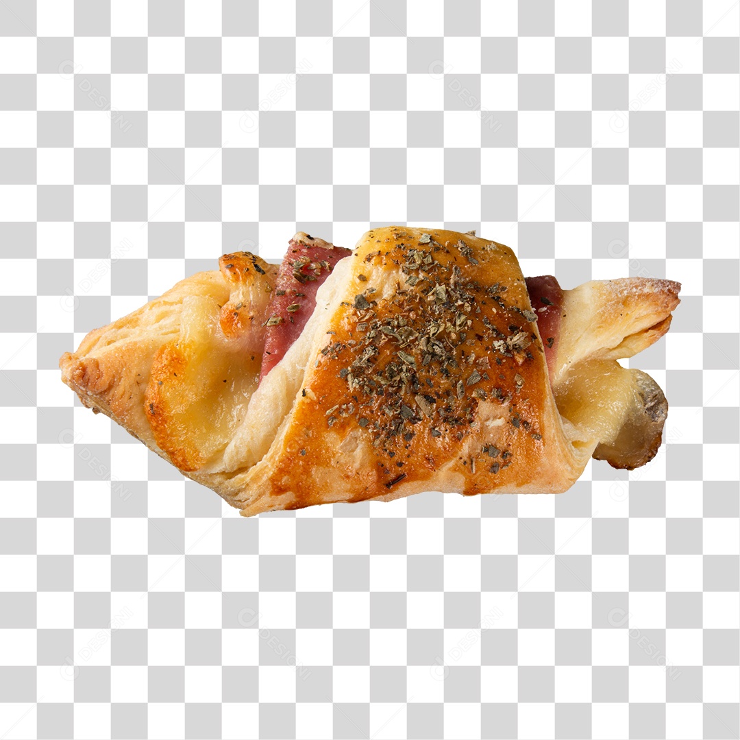 Salgado Assado Presunto e Queijo PNG Transparente